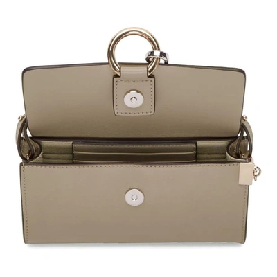 Shop Chloé Grey Faye Wallet Bag