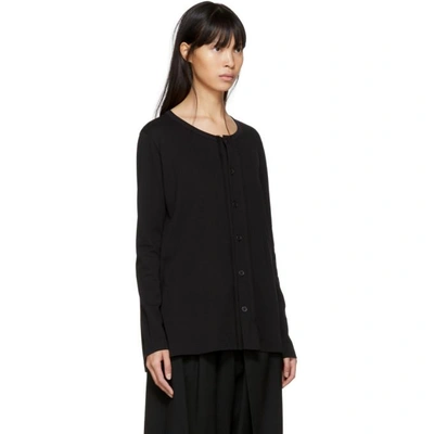 Shop Y's Black Drape Cardigan