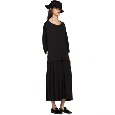 Shop Y's Black Three-quarter Sleeve Dress