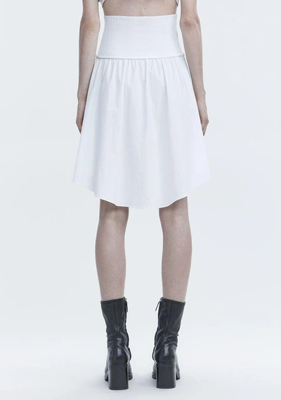 Shop Alexander Wang Washed Poplin Skirt In White