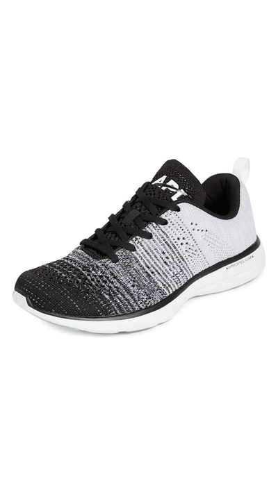 Shop Apl Athletic Propulsion Labs Techloom Pro Running Sneakers Black/heather Grey/white