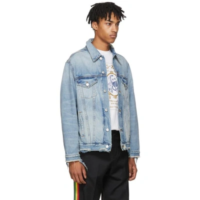 Shop Adaptation Blue Oversized Denim Jacket