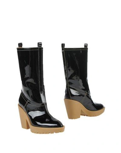Shop Maison Margiela Woman Ankle Boots Black Size 10 Soft Leather