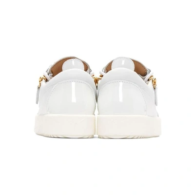 Shop Giuseppe Zanotti White May London Trainers