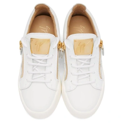 Shop Giuseppe Zanotti White May London Sneakers