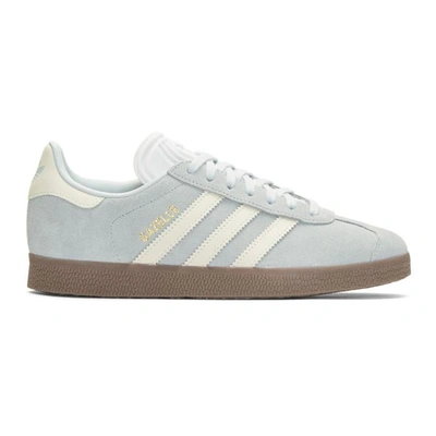 Shop Adidas Originals Blue Suede Gazelle Sneakers