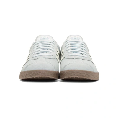 Shop Adidas Originals Blue Suede Gazelle Sneakers