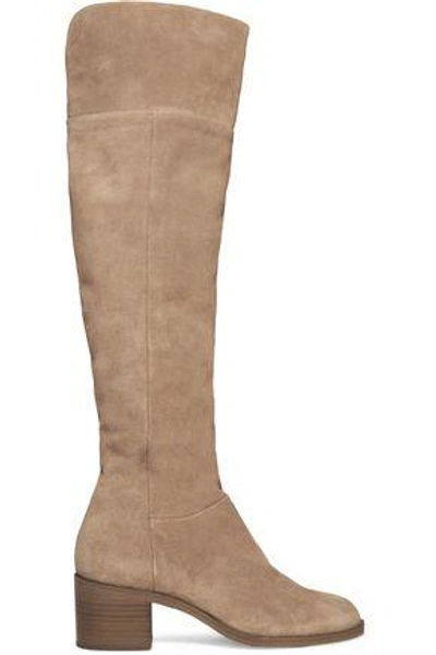 Shop Rag & Bone Woman Ashby Suede Over-the-knee Boots Stone