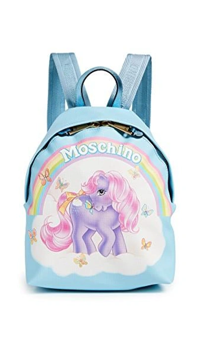 Shop Moschino My Little Pony Backpack In Light Blue