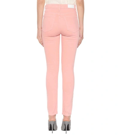 Shop Re/done High Rise 30 Skinny Jeans In Pink