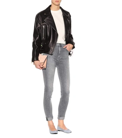 Shop J Brand Carolina High-waisted Skinny Jeans In Grey