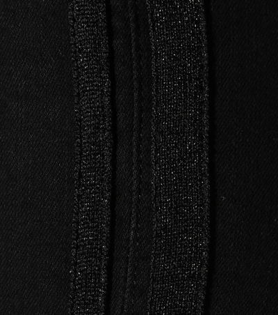 Shop Mother Looker Ankle Fray Skinny Jeans In Black