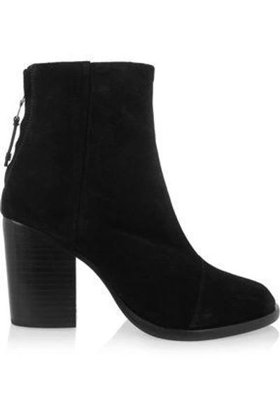 Shop Rag & Bone Woman Ashby Suede Ankle Boots Black