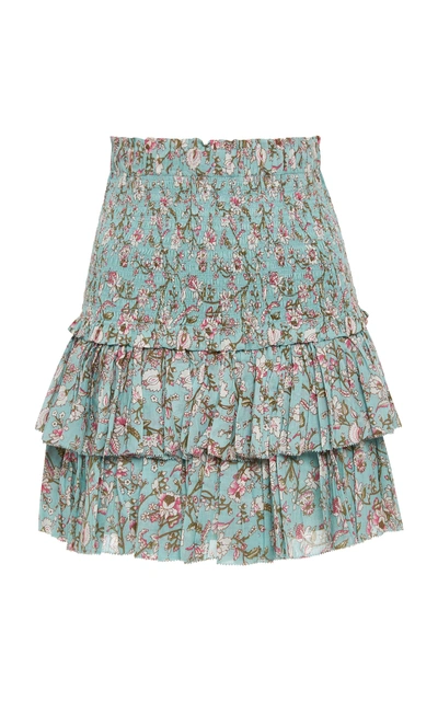Shop Isabel Marant Étoile Naomi Ruffle Mini Skirt In Floral
