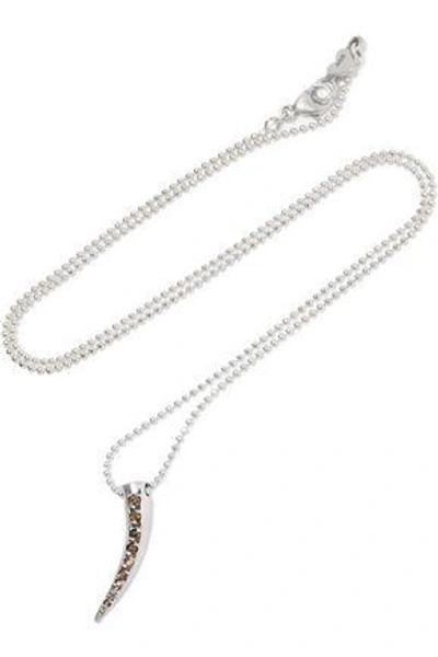 Shop Chan Luu Woman Silver Crystal Necklace Silver