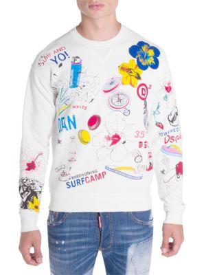 dsquared2 graphic sweatshirt