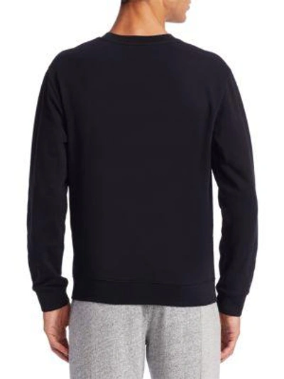 Shop Mcq By Alexander Mcqueen Embroidered Bunny Cotton Sweatshirt In Black