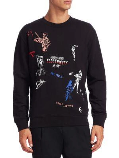 Shop Mcq By Alexander Mcqueen Cobra Club Cotton Sweatshirt In Black