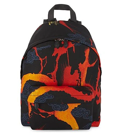 Shop Givenchy Hell Fire Nylon Backpack In Multicoloured