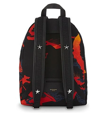 Shop Givenchy Hell Fire Nylon Backpack In Multicoloured