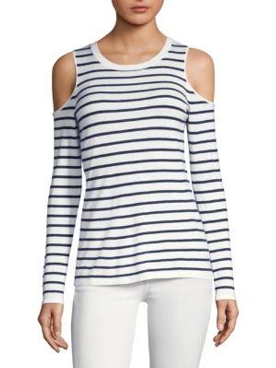 Shop Lilly Pulitzer Lyon Striped Sweater In True Navy