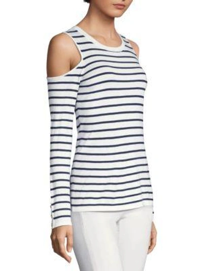 Shop Lilly Pulitzer Lyon Striped Sweater In True Navy