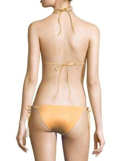 Shop Melissa Odabash Cancun Bikini Top In Gold