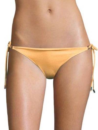 Shop Melissa Odabash Cancun Bikini Bottom In Gold