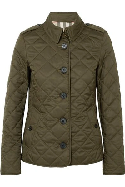 Burberry frankby quilted jacket on sale black