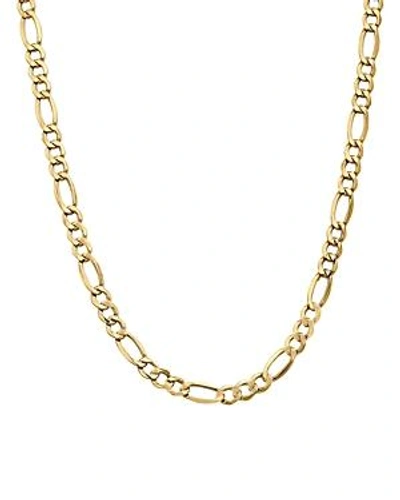 Shop Bloomingdale's 14k Yellow Gold 7.3mm Semi Solid Figaro Chain Necklace, 24 - 100% Exclusive