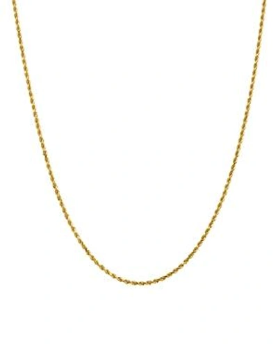 Shop Bloomingdale's 14k Yellow Gold 2mm Diamond Cut Rope Chain Necklace, 22 - 100% Exclusive