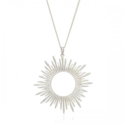 Shop Rachel Jackson London Electric Goddess Statement Sun Necklace