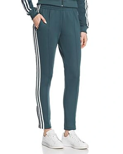 Shop Adidas Originals Slouchy Track Pants In Mineral Green
