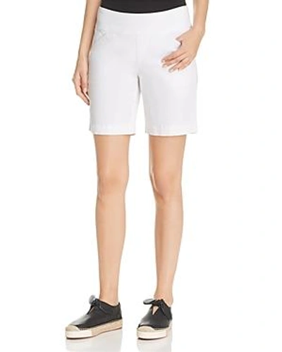 Shop Jag Jeans Ainsley Pull-on Bermuda Shorts In White
