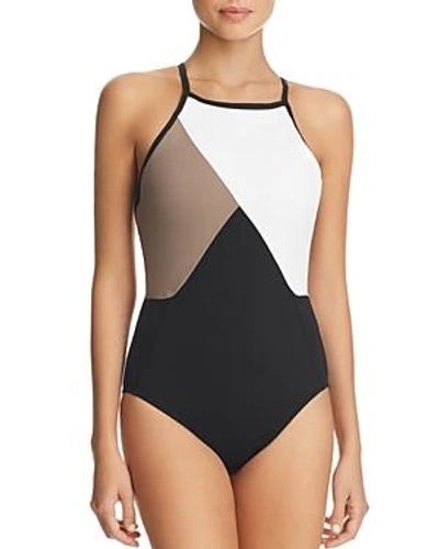 Shop Amoressa Solitaire Tatiana One Piece Swimsuit In Mink Brown