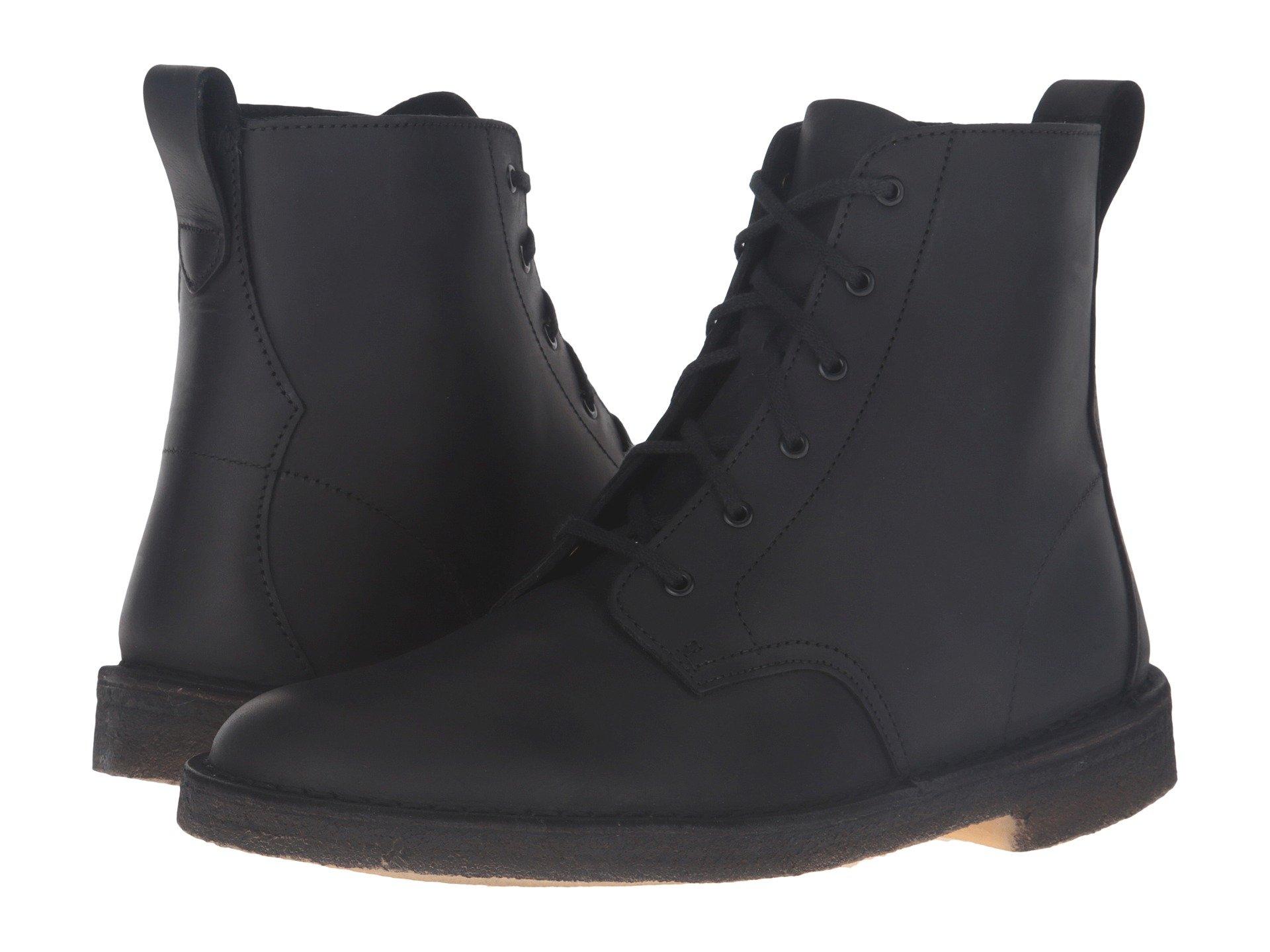 clarks desert mali black