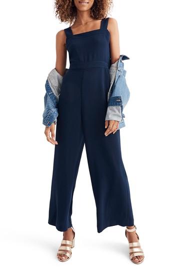 apron bow back jumpsuit