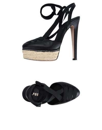 Shop Le Silla Sandals In Black