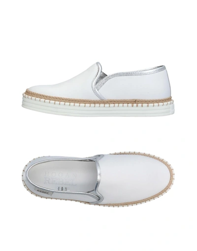 Shop Hogan Rebel Woman Sneakers White Size 6.5 Soft Leather
