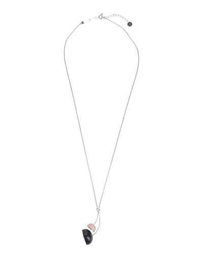 Shop Marc By Marc Jacobs Necklaces In Silver