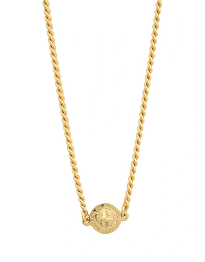 Shop Marc By Marc Jacobs Necklaces In Gold