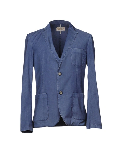 Shop Myths Blazer In Slate Blue