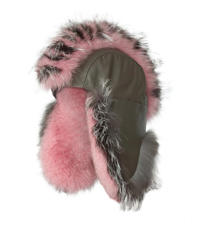 Shop Gigi Burris Millinery Fur Trapper Hat In Pink