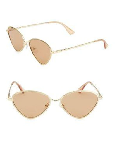 Shop Le Specs Women's 56mm Bazaar Sunglasses In Bright Gold