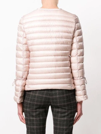 Shop Moncler Daunenjacke Mit Reissverschluss In Neutrals