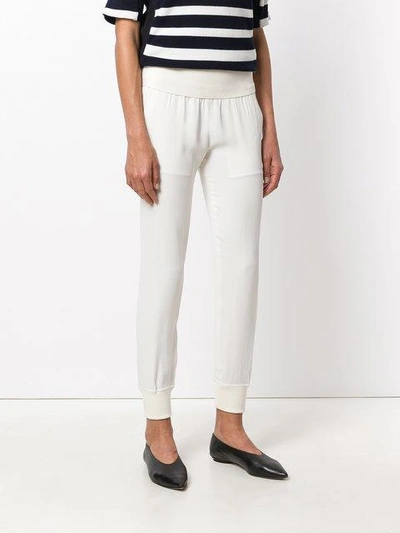 Shop Theory Ribbed Details Joggers In White