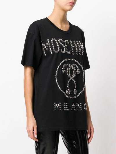 Shop Moschino Studded Question Mark T-shirt
