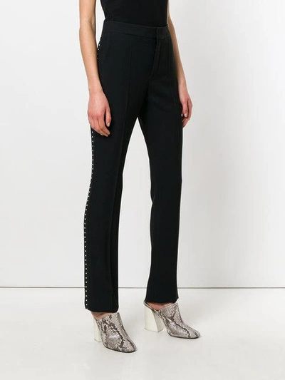 Shop Chloé Side-stud Trousers - Black