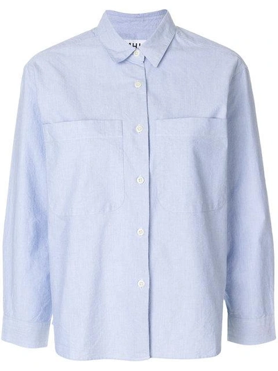 Shop Margaret Howell Boxy Shirt - Blue