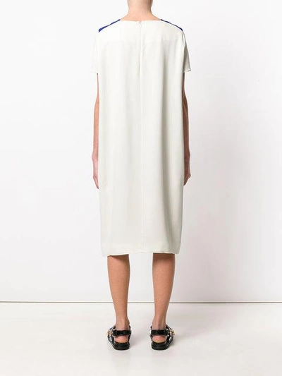 Shop Marni Panelled T-shirt Dress - Neutrals